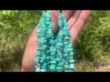 Charger et lire la vidéo dans la visionneuse de la Galerie, Perles en amazonite, forme chips