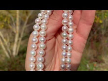Charger et lire la vidéo dans la visionneuse de la Galerie, Perles de culture blanche entre 5 et 8mm