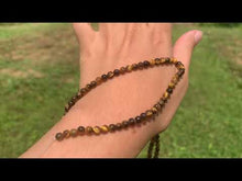Charger et lire la vidéo dans la visionneuse de la Galerie, Perles en oeil de tigre entre 2 et 14mm OTD