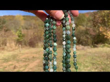 Charger et lire la vidéo dans la visionneuse de la Galerie, Perles en agate mousse, forme diamant entre 6 et 8mm