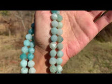Charger et lire la vidéo dans la visionneuse de la Galerie, Perles en amazonite forme diamant entre 6 et 10mm