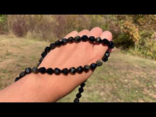 Charger et lire la vidéo dans la visionneuse de la Galerie, Perles en obsidienne dorée, forme diamant entre 6 et 12mm