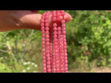 Charger et lire la vidéo dans la visionneuse de la Galerie, Perles en rhodochrosite en 4mm