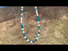 Charger et lire la vidéo dans la visionneuse de la Galerie, Mala "Nouveau départ" en apatite bleue et howlite