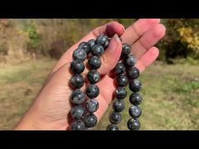 Charger et lire la vidéo dans la visionneuse de la Galerie, Perles en larvikite entre 4 et 12mm