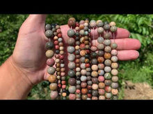 Charger et lire la vidéo dans la visionneuse de la Galerie, Perles en jaspe polychrome entre 4 et 12mm