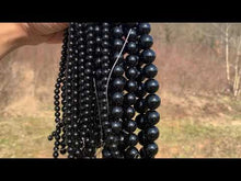 Charger et lire la vidéo dans la visionneuse de la Galerie, Perles en obsidienne noire entre 4 et 18mm