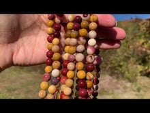 Charger et lire la vidéo dans la visionneuse de la Galerie, Perles en jaspe mookaite entre 2 et 12mm