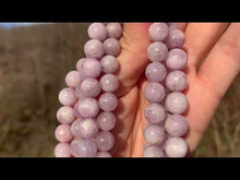 Charger et lire la vidéo dans la visionneuse de la Galerie, Perles en kunzite entre 6 et 14mm KU