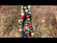 Charger et lire la vidéo dans la visionneuse de la Galerie, Perles en jaspe héliotrope entre 4 et 12mm