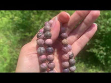 Charger et lire la vidéo dans la visionneuse de la Galerie, Perles en rhodonite entre 8 et 10mm