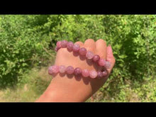 Charger et lire la vidéo dans la visionneuse de la Galerie, Perles en quartz à inclusions de piemontite entre 6 et 12mm QPD