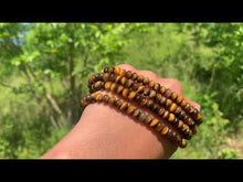 Charger et lire la vidéo dans la visionneuse de la Galerie, Perles en oeil de tigre, forme disque