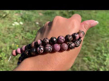 Charger et lire la vidéo dans la visionneuse de la Galerie, Perles en rhodonite entre 3 et 12mm