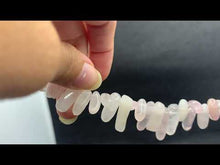 Charger et lire la vidéo dans la visionneuse de la Galerie, Perles en quartz rose