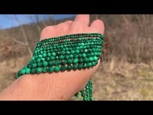 Charger et lire la vidéo dans la visionneuse de la Galerie, Perles en malachite facettées entre 2 et 6,5mm