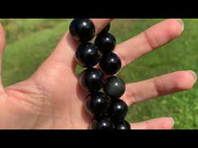 Charger et lire la vidéo dans la visionneuse de la Galerie, Perles en obsidienne oeil céleste (arc-en-ciel) entre 4 et 20mm
