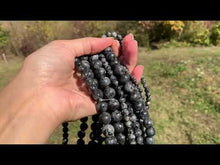 Charger et lire la vidéo dans la visionneuse de la Galerie, Perles en larvikite entre 4 et 12mm