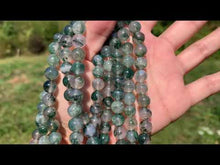 Charger et lire la vidéo dans la visionneuse de la Galerie, Perles en agate mousse entre 4 et 12mm