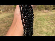 Charger et lire la vidéo dans la visionneuse de la Galerie, Perles en obsidienne oeil céleste (arc-en-ciel) facettées entre 6 et 10mm