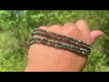 Charger et lire la vidéo dans la visionneuse de la Galerie, Perles en séraphinite, rond facetté 3mm