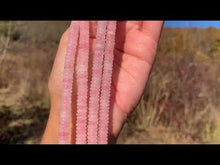 Charger et lire la vidéo dans la visionneuse de la Galerie, Perles en quartz rose, disque plat