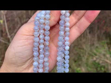 Charger et lire la vidéo dans la visionneuse de la Galerie, Perles en agate blue lace entre 6 et 10mm ABLU