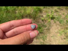 Charger et lire la vidéo dans la visionneuse de la Galerie, Perles en hématite, forme coeur