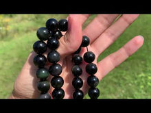 Charger et lire la vidéo dans la visionneuse de la Galerie, Perles en obsidienne oeil céleste (arc-en-ciel) entre 4 et 20mm