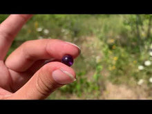 Charger et lire la vidéo dans la visionneuse de la Galerie, Perles en améthyste, semi-percées