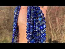Charger et lire la vidéo dans la visionneuse de la Galerie, Perles en lapis-lazuli entre 2 et 12mm LD