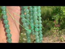 Charger et lire la vidéo dans la visionneuse de la Galerie, Perles en aventurine verte entre 4 et 14mm