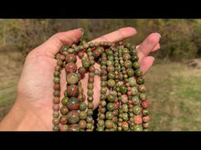 Charger et lire la vidéo dans la visionneuse de la Galerie, Perles en unakite entre 2 et 12mm