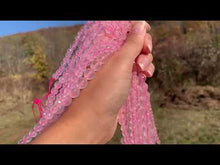 Charger et lire la vidéo dans la visionneuse de la Galerie, Perles en quartz rose facettées transparentes entre 4 et 12mm