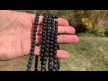 Charger et lire la vidéo dans la visionneuse de la Galerie, Perles en pierre de lave entre 4 et 16mm