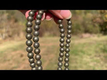 Charger et lire la vidéo dans la visionneuse de la Galerie, Perles en pyrite entre 4 et 14mm