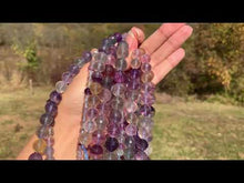 Charger et lire la vidéo dans la visionneuse de la Galerie, Perles en fluorite / fluorine facettée entre 6 et 10mm