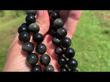 Charger et lire la vidéo dans la visionneuse de la Galerie, Perles en obsidienne oeil céleste (arc-en-ciel) entre 6 et 20mm