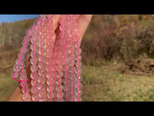Charger et lire la vidéo dans la visionneuse de la Galerie, Perles en quartz rose facettées transparentes entre 4 et 12mm