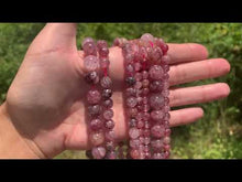 Charger et lire la vidéo dans la visionneuse de la Galerie, Perles en quartz à inclusions de piemontite entre 6 et 12mm QPD