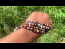 Charger et lire la vidéo dans la visionneuse de la Galerie, Perles en jaspe océan, forme diamant entre 6 et 8mm