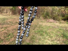 Charger et lire la vidéo dans la visionneuse de la Galerie, Perles en obsidienne flocons entre 2 et 12mm