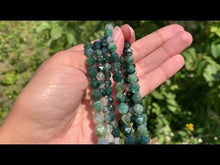 Charger et lire la vidéo dans la visionneuse de la Galerie, Perles en agate mousse, forme diamant entre 6 et 8mm