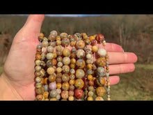 Charger et lire la vidéo dans la visionneuse de la Galerie, Perles en agate crazy lace entre 4 et 12mm