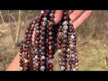 Charger et lire la vidéo dans la visionneuse de la Galerie, Perles en agate plume entre 6 et 8mm