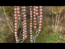 Charger et lire la vidéo dans la visionneuse de la Galerie, Perles de culture rose / violette entre 3 et 8mm