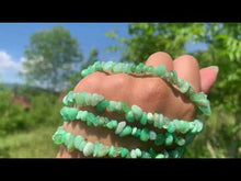 Charger et lire la vidéo dans la visionneuse de la Galerie, Perles en chrysoprase, forme chips