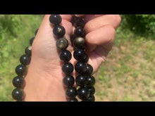 Charger et lire la vidéo dans la visionneuse de la Galerie, Perles en obsidienne dorée entre 4 et 20mm