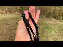 Charger et lire la vidéo dans la visionneuse de la Galerie, Perles en obsidienne oeil céleste (arc-en-ciel), forme diamant entre 6 et 12mm