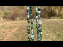 Charger et lire la vidéo dans la visionneuse de la Galerie, Perles en agate mousse, forme diamant entre 6 et 8mm